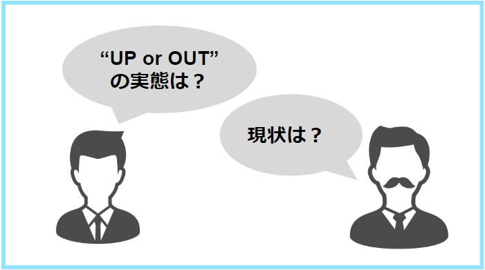 UP or OUTの実態と現状